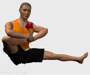 Tabella di allenamento di stretching (guida degli esercizi) consigliati per:  anca.