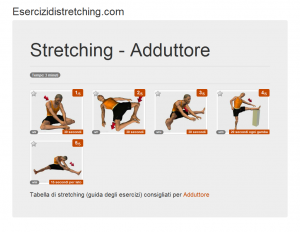 Immagine stretching: Adduttore