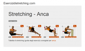 Immagine stretching: Anca