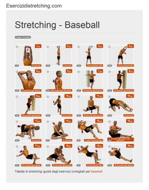 Immagine stretching: Baseball