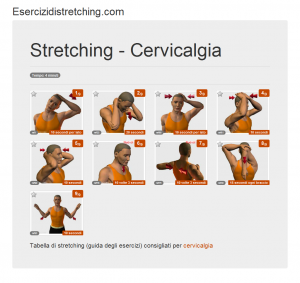Immagine stretching: Cervicalgia