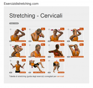 Immagine stretching: Cervicali