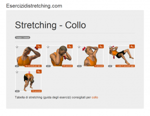 Immagine stretching: Collo