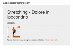 Immagine stretching: Dolore in ipocondrio