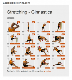 Immagine stretching: Ginnastica