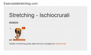 Immagine stretching: Ischiocrurali