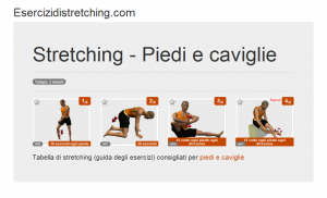 Immagine stretching: Piedi e caviglie