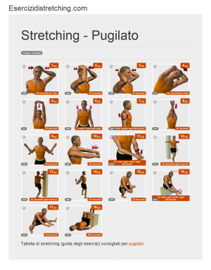 Immagine stretching: Pugilato