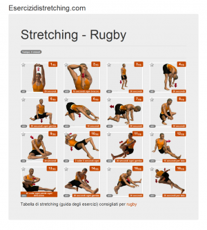 Immagine stretching: Rugby