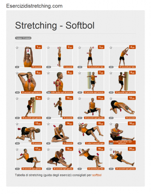 Immagine stretching: Softbol