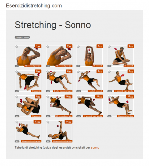 Immagine stretching: Sonno