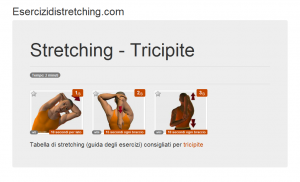 Immagine stretching: Tricipite