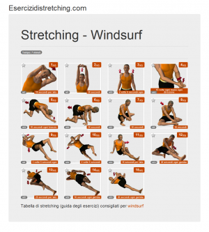 Immagine stretching: Windsurf