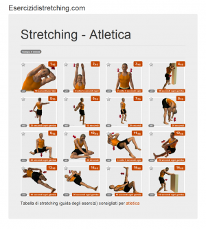 Immagine stretching: Atletica