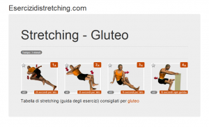 Immagine stretching: Gluteo