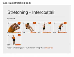 Immagine stretching: Intercostali