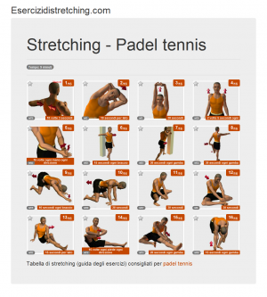 Immagine stretching: Padel tennis