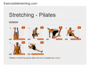 Immagine stretching: Pilates