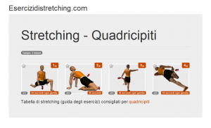 Immagine stretching: Quadricipiti